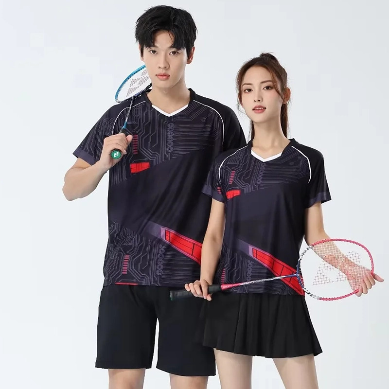 Table Tennis Jersey - Men Badminton T-shirts Quick Dry Table