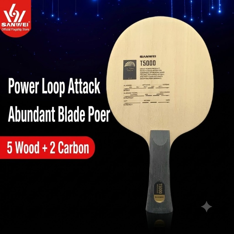 1pcs SANWEI T5000 Table Tennis - đánh giá và giá Xiom Blade Table Tennis