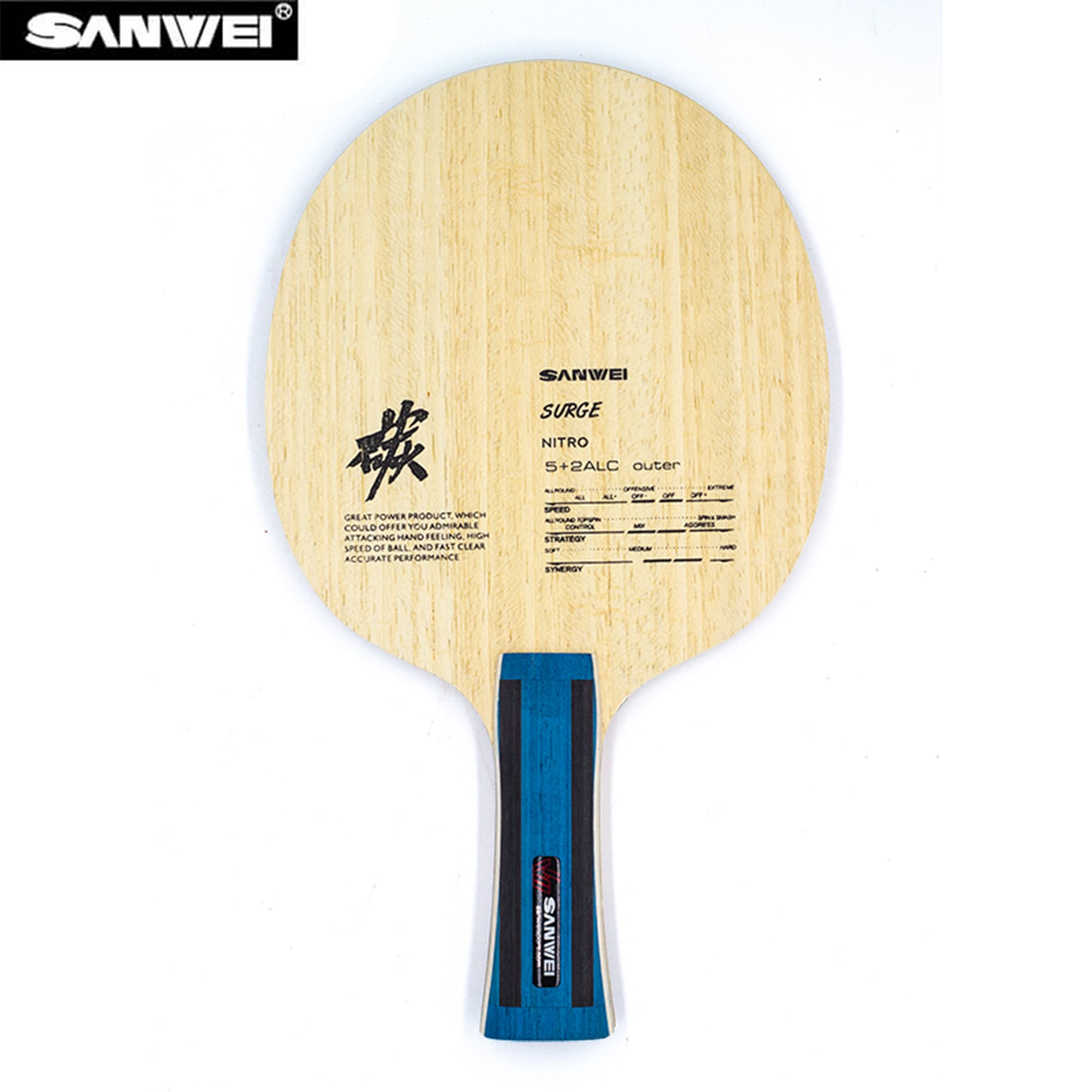 SANWEI Nitro ALC Table Tennis  - đánh giá và giá Xiom Blade Table Tennis