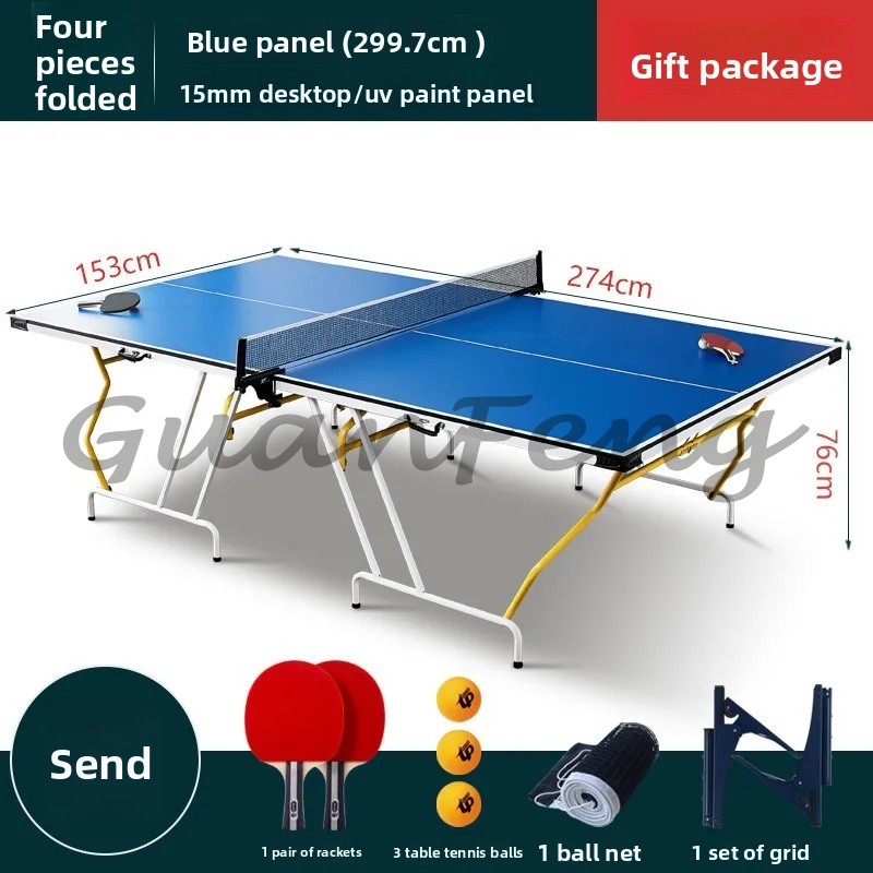 Blue household four-table fold - đánh giá và giá Table Tennis Youtube