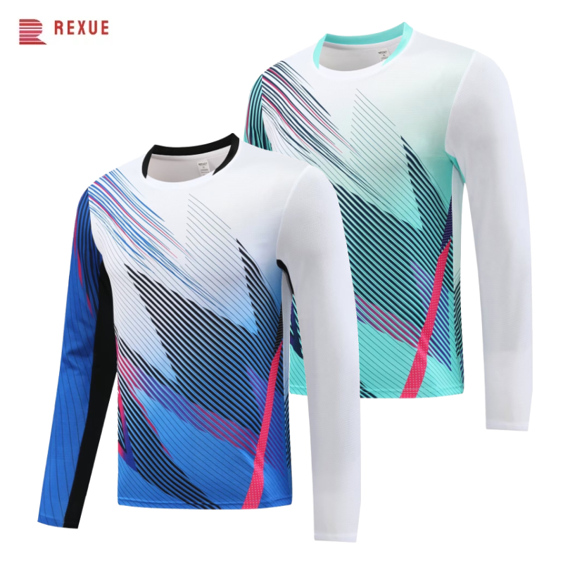 Long Sleeve Badminton Shirt Un - đánh giá và giá Table Tennis Jersey
